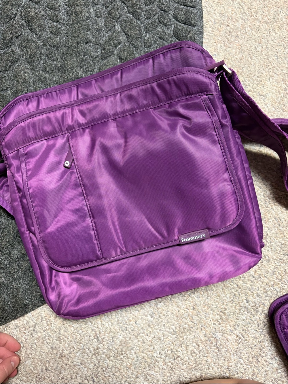 lug Purple Nylon Crossbody Bag